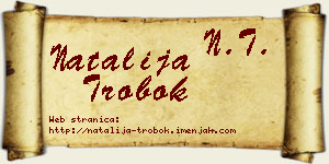 Natalija Trobok vizit kartica